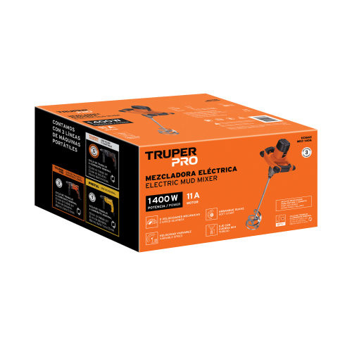 Mezcladora eléctrica 1400W, TRUPER PRO