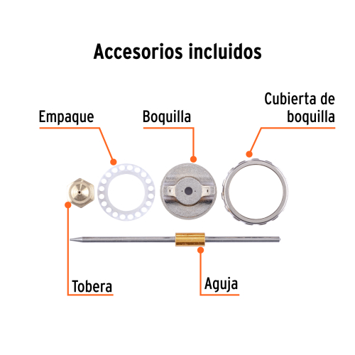 Pistola para pintar híbrida vaso plástico, 1.5 mm, TRUPER