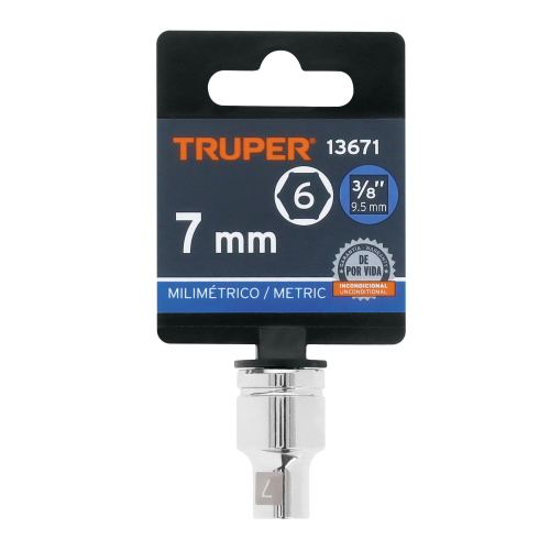 Dado cuadro 3/8 Hexagonal Met