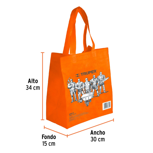 Bolsa ecológica naranja de po